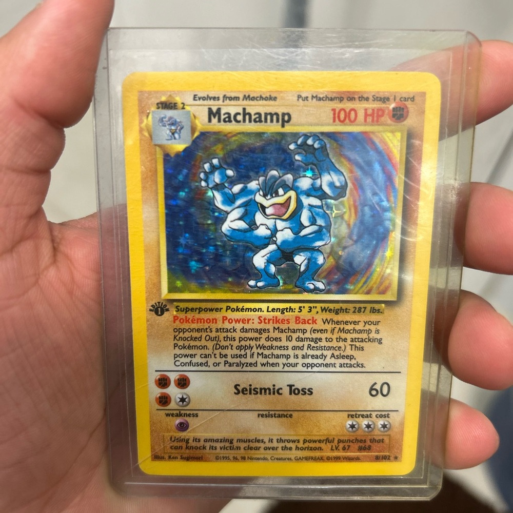 Machamp Pokémon Card, Holographic